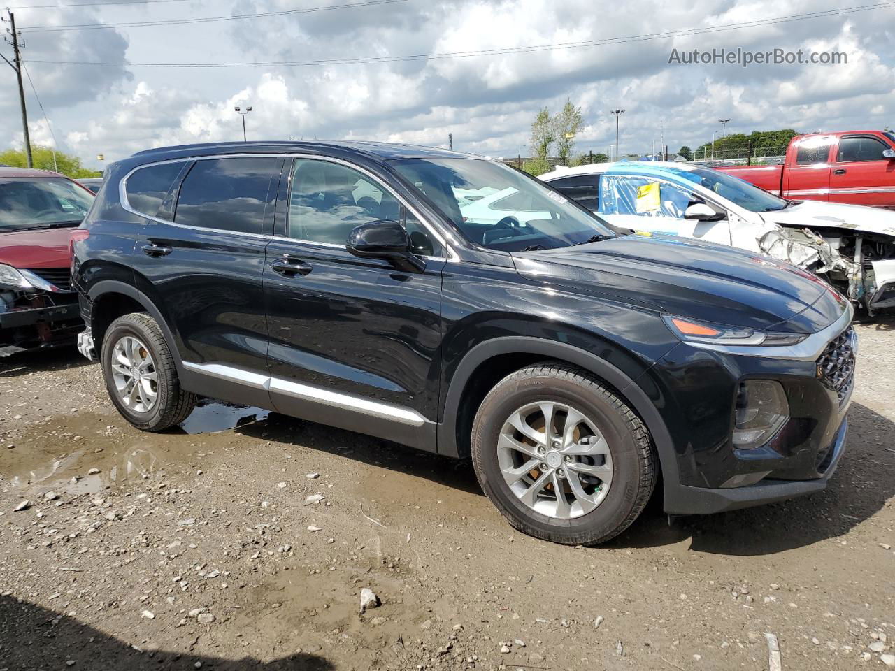 2020 Hyundai Santa Fe Sel Black vin: 5NMS33AD6LH158074