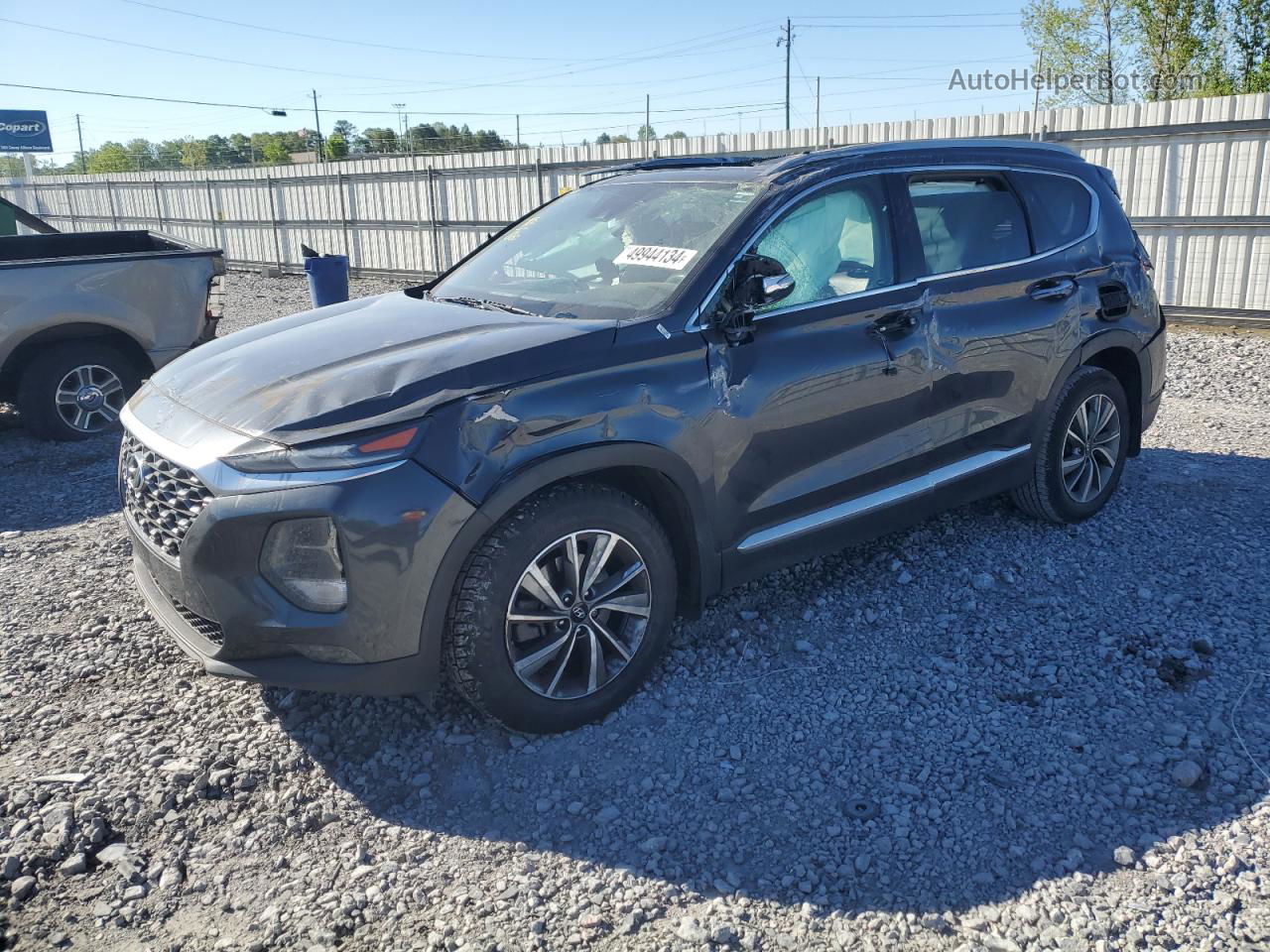 2020 Hyundai Santa Fe Sel Серый vin: 5NMS33AD7LH189379