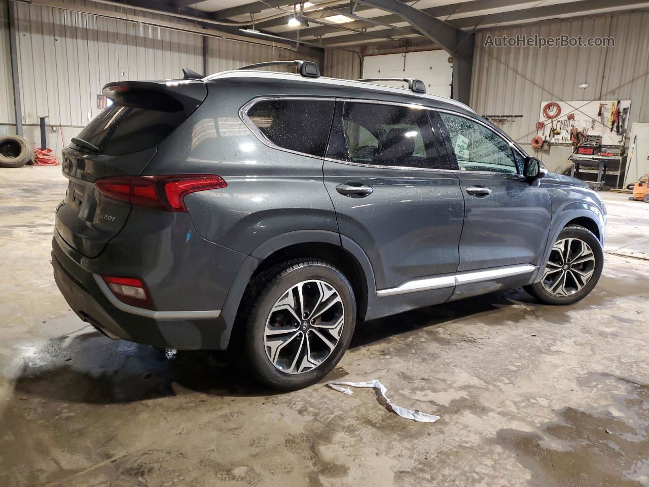 2020 Hyundai Santa Fe Sel Gray vin: 5NMS3CAA6LH208073