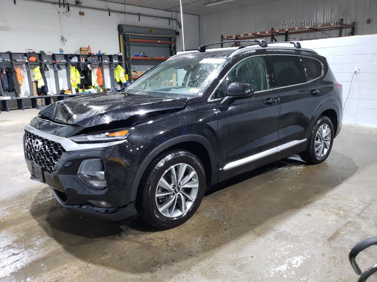 2020 Hyundai Santa Fe Sel Black vin: 5NMS3CAD1LH195694