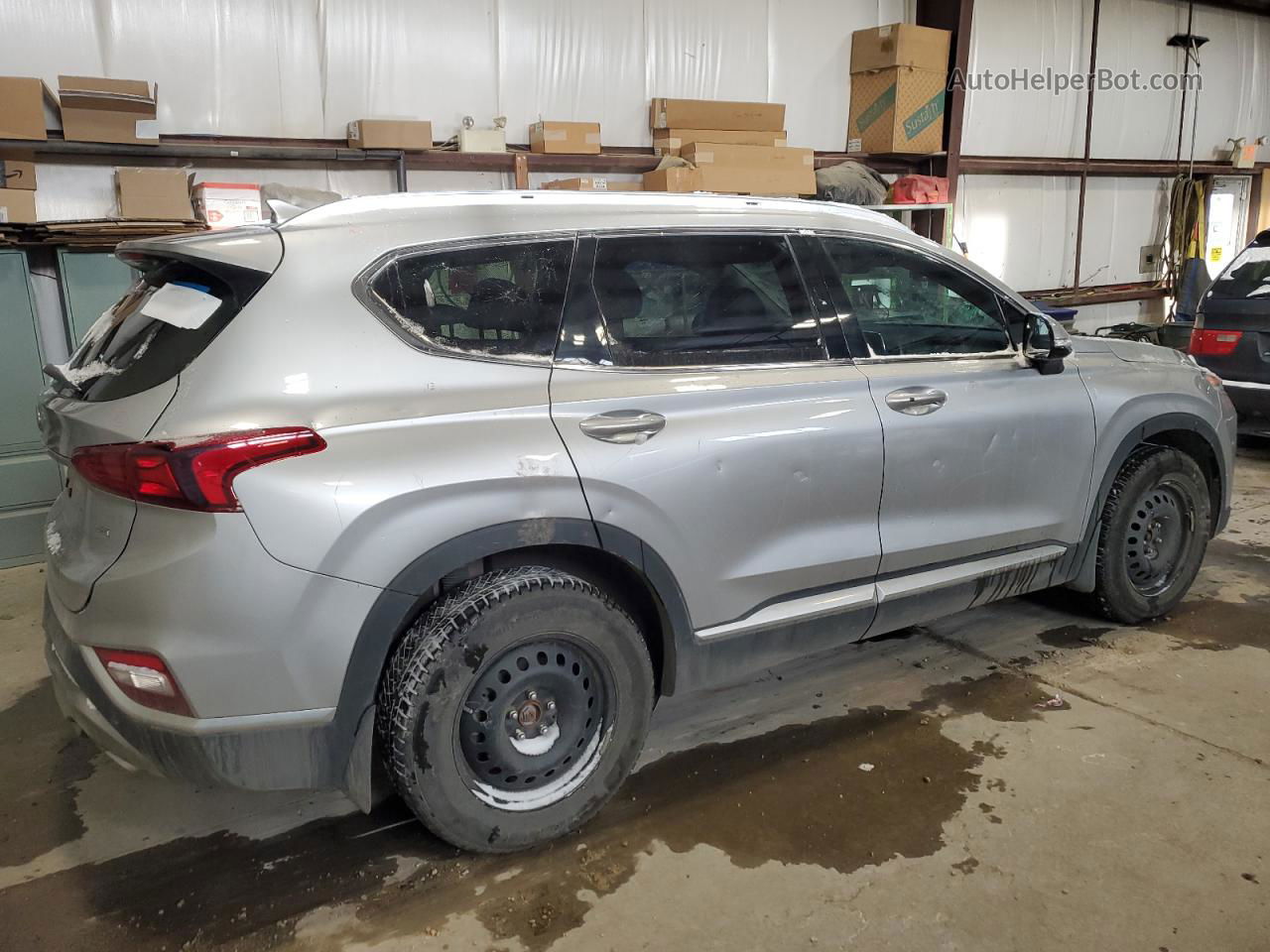 2020 Hyundai Santa Fe Sel Silver vin: 5NMS3CAD2LH283069