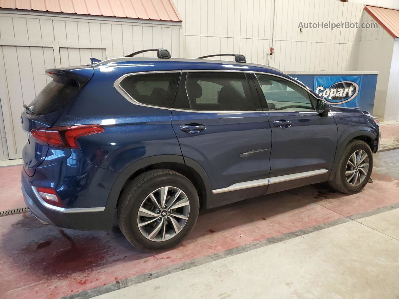 2020 Hyundai Santa Fe Sel Blue vin: 5NMS3CAD3LH196135