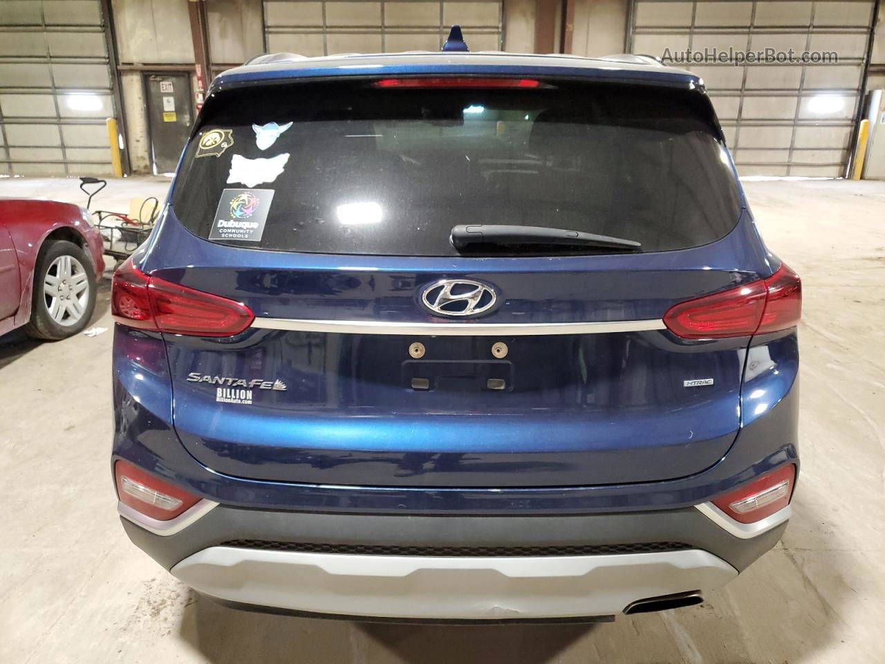 2020 Hyundai Santa Fe Sel Blue vin: 5NMS3CAD4LH212892