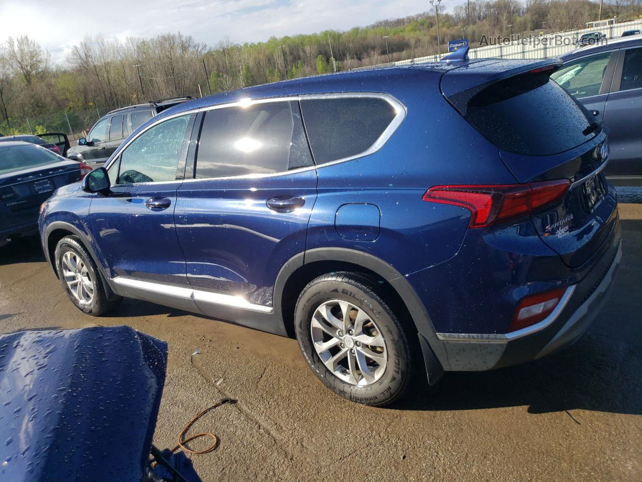 2020 Hyundai Santa Fe Sel Blue vin: 5NMS3CAD7LH237768