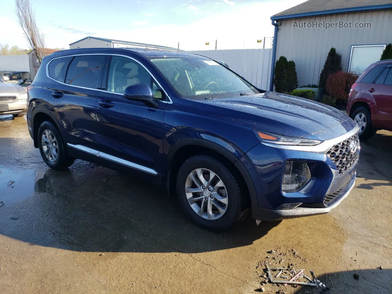 2020 Hyundai Santa Fe Sel Blue vin: 5NMS3CAD7LH237768