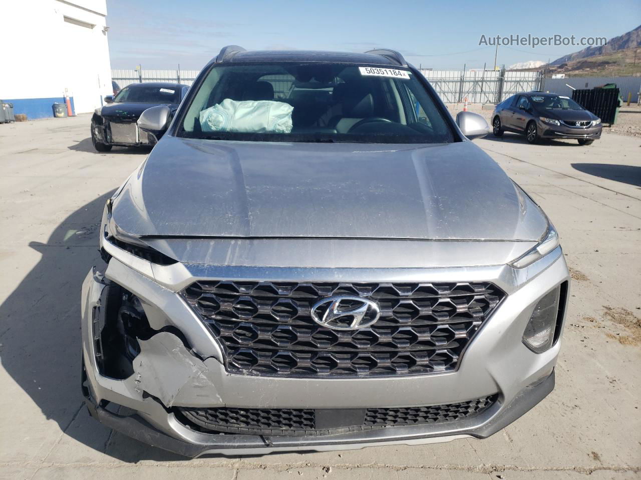 2020 Hyundai Santa Fe Sel Silver vin: 5NMS3CADXLH212279