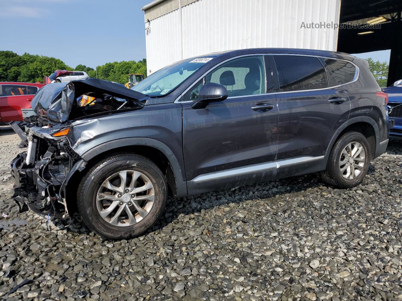 2020 Hyundai Santa Fe Sel Gray vin: 5NMS3CADXLH233522