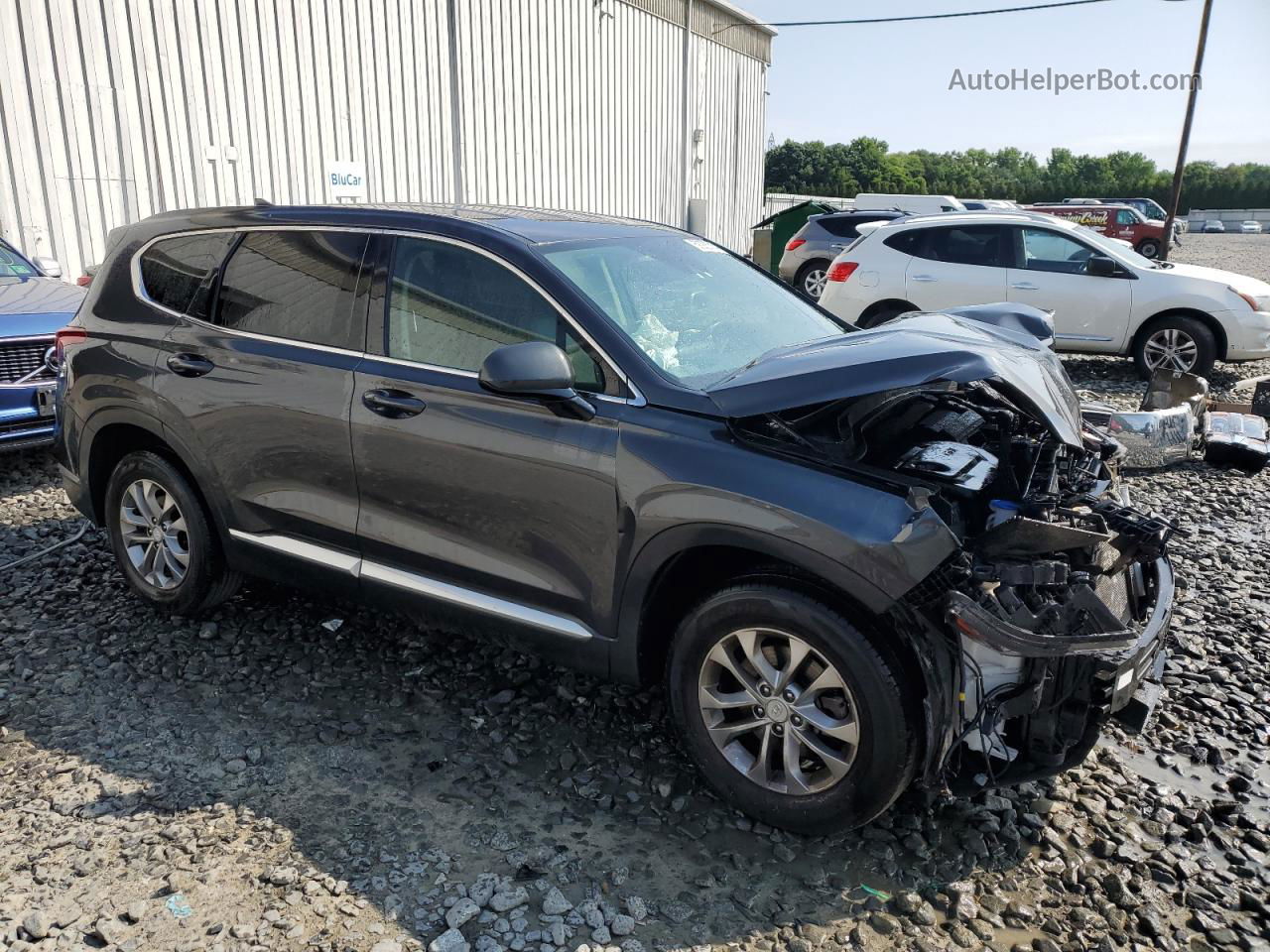 2020 Hyundai Santa Fe Sel Gray vin: 5NMS3CADXLH233522