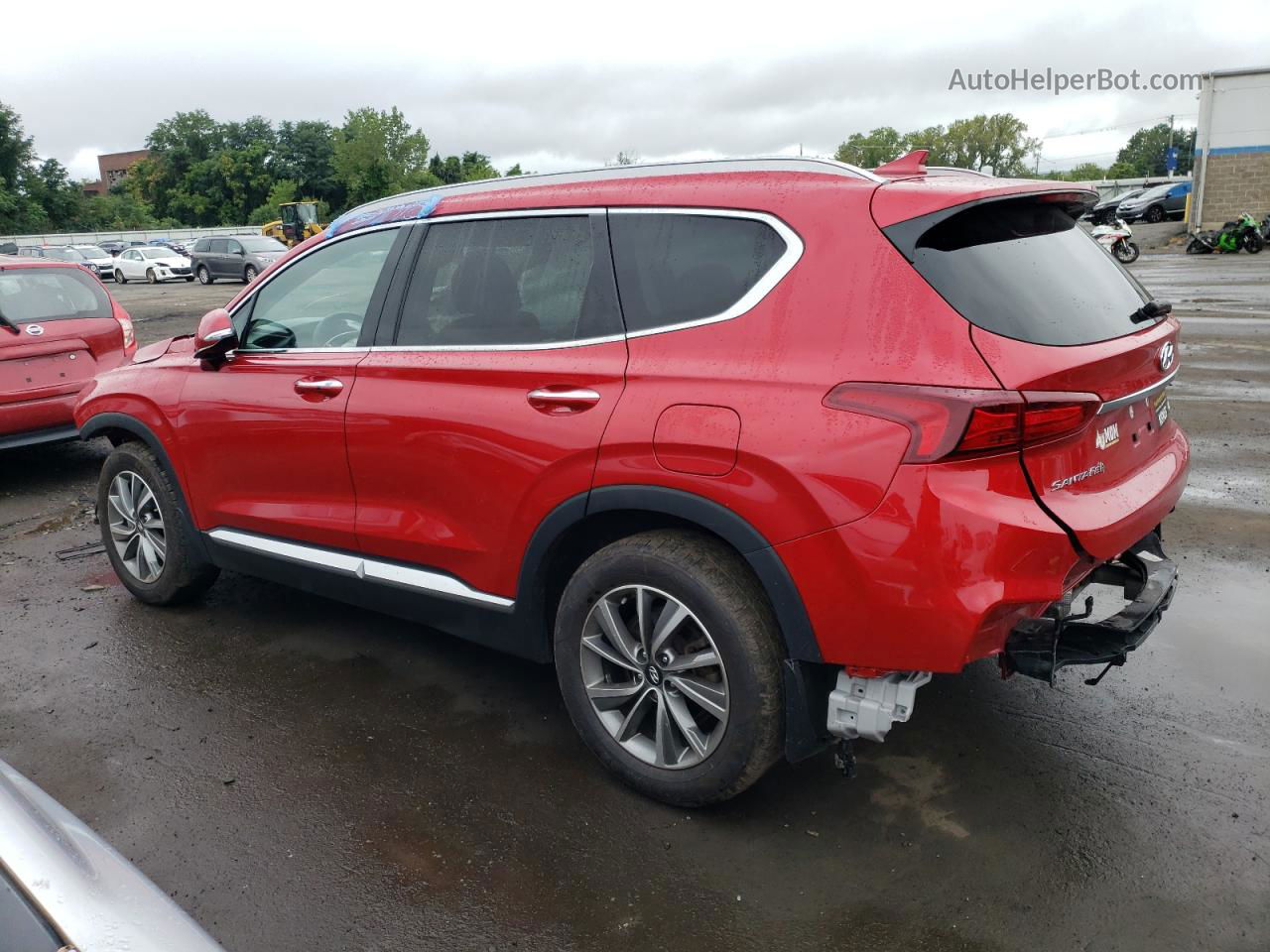 2020 Hyundai Santa Fe Sel Red vin: 5NMS3CADXLH263510