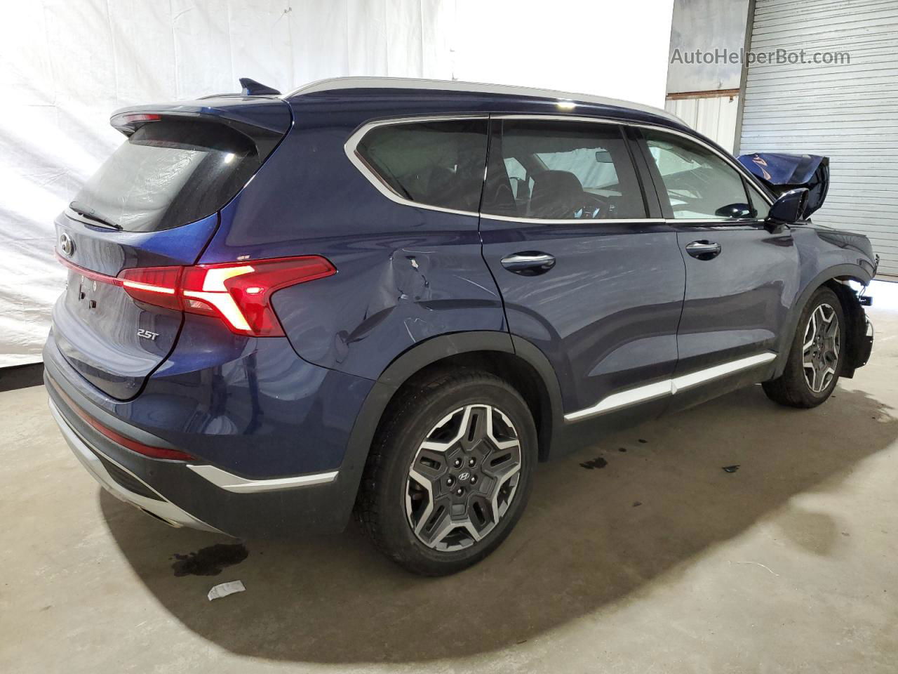 2023 Hyundai Santa Fe Limited Синий vin: 5NMS44AL0PH559166