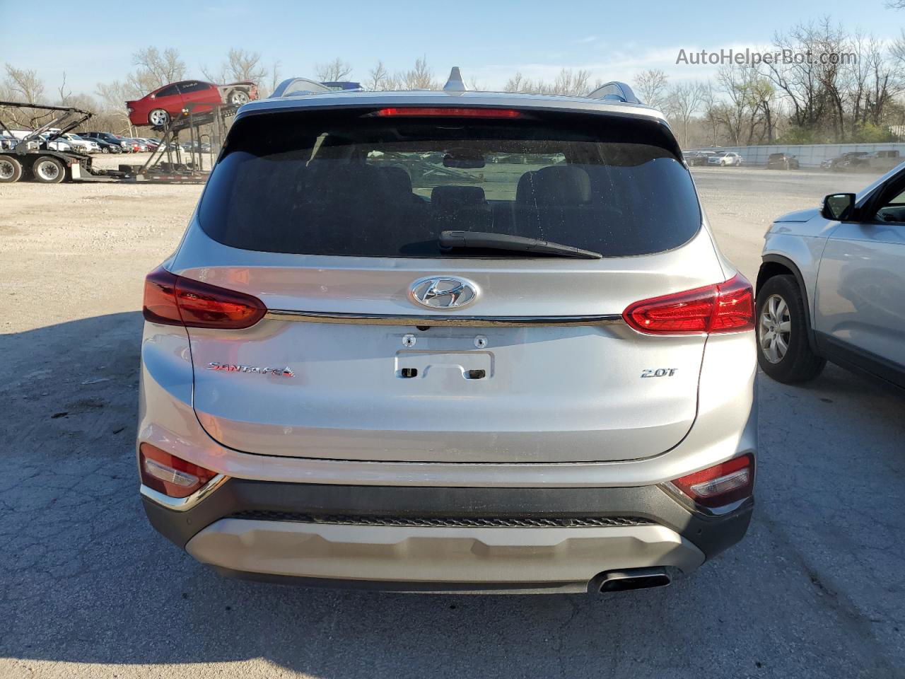 2020 Hyundai Santa Fe Limited Silver vin: 5NMS53AA0LH273947