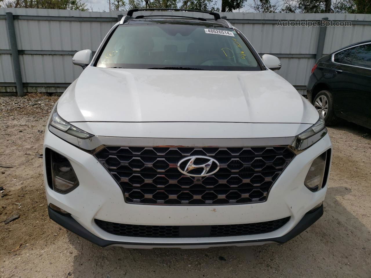 2020 Hyundai Santa Fe Limited White vin: 5NMS53AA1LH273679