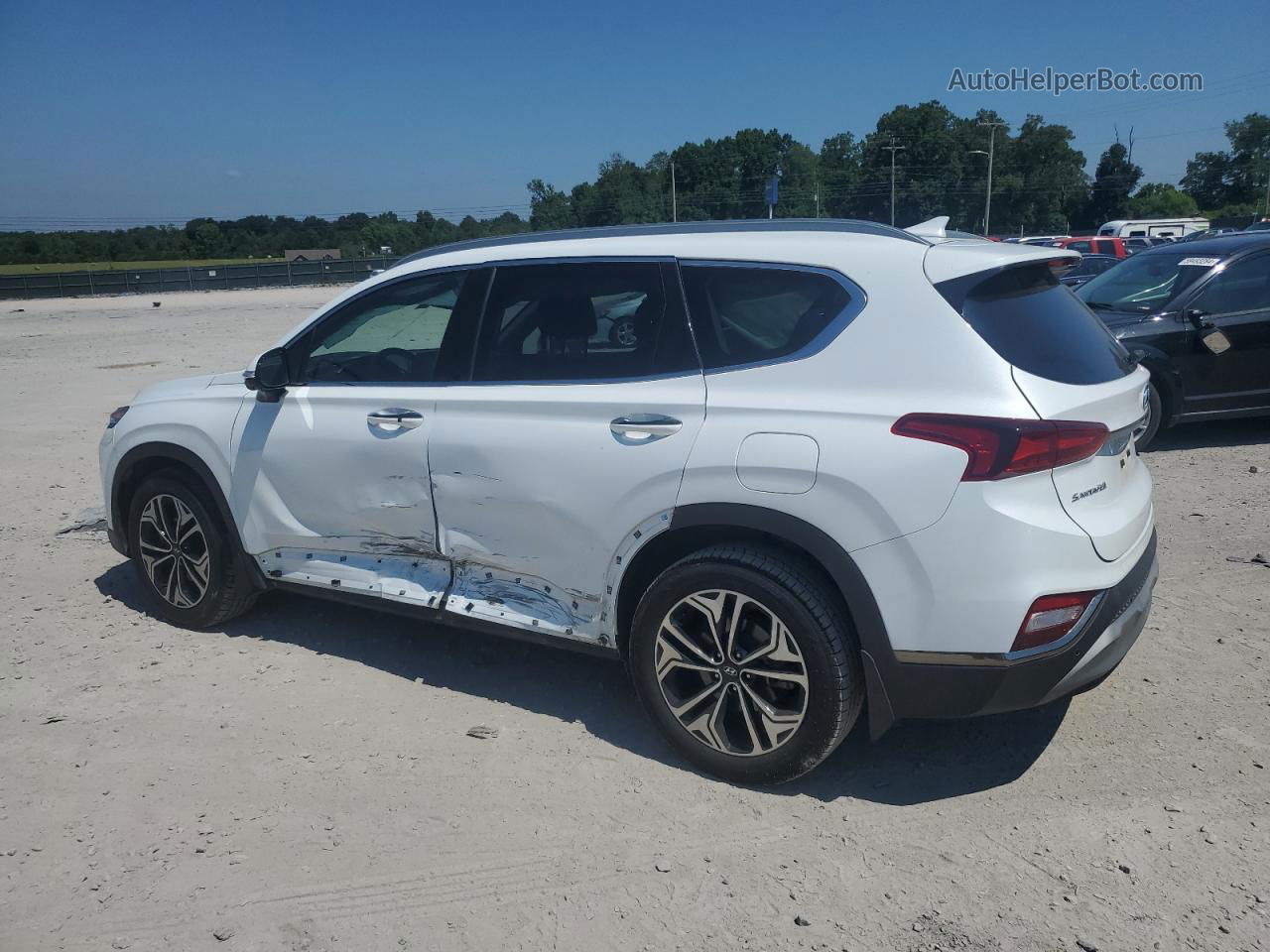 2020 Hyundai Santa Fe Limited White vin: 5NMS53AA9LH194759