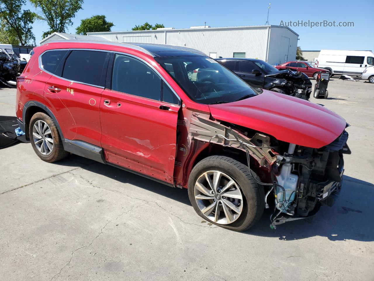 2020 Hyundai Santa Fe Limited Red vin: 5NMS53ADXLH262545