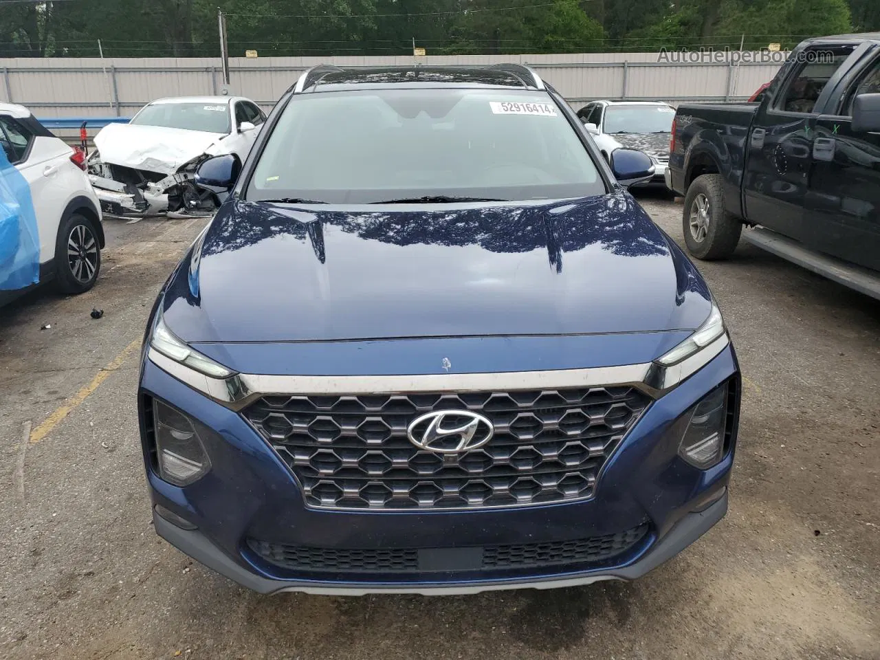 2020 Hyundai Santa Fe Limited Blue vin: 5NMS5CAA8LH157959