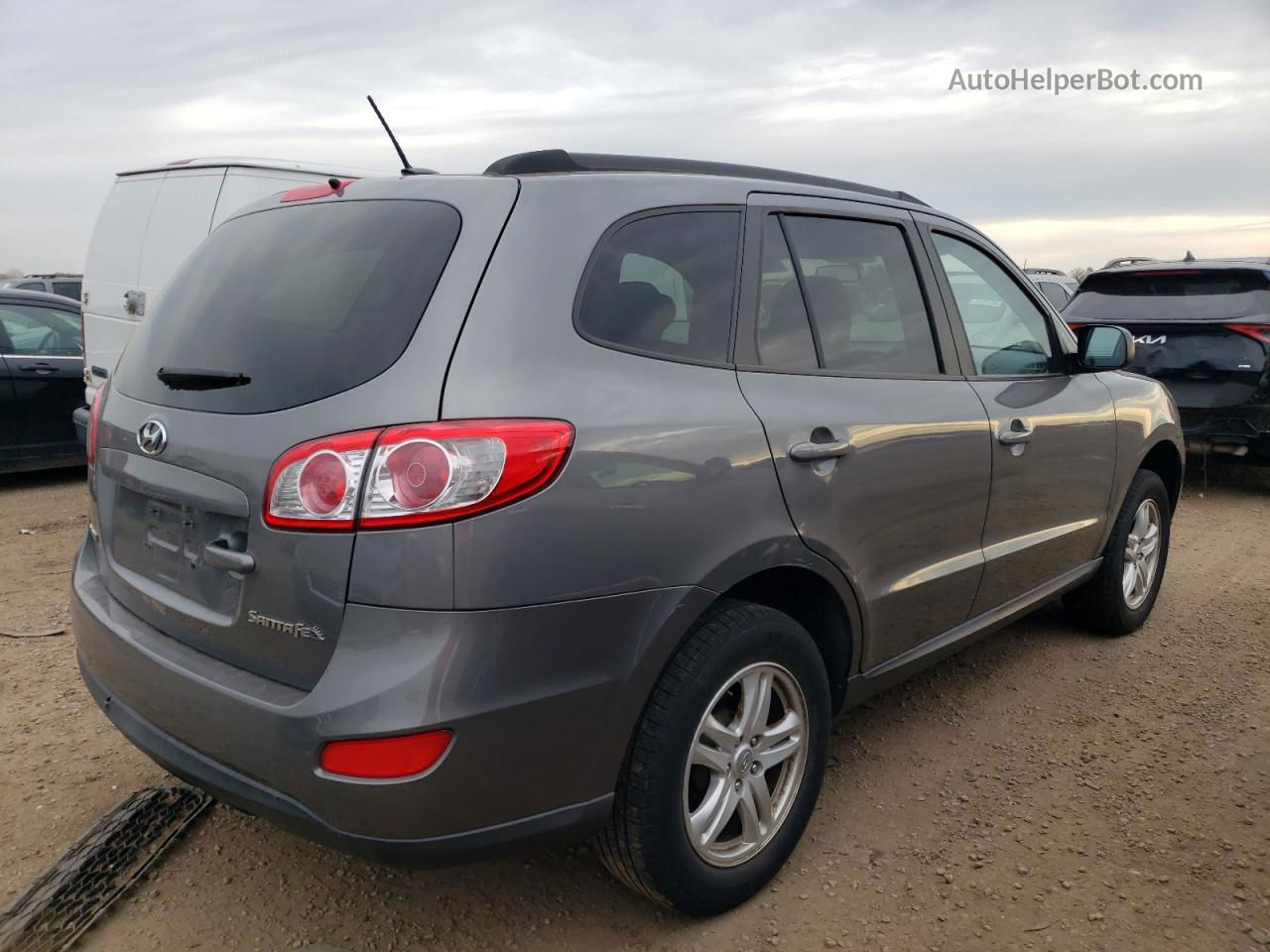 2010 Hyundai Santa Fe Gls Серый vin: 5NMSG3AB0AH383574