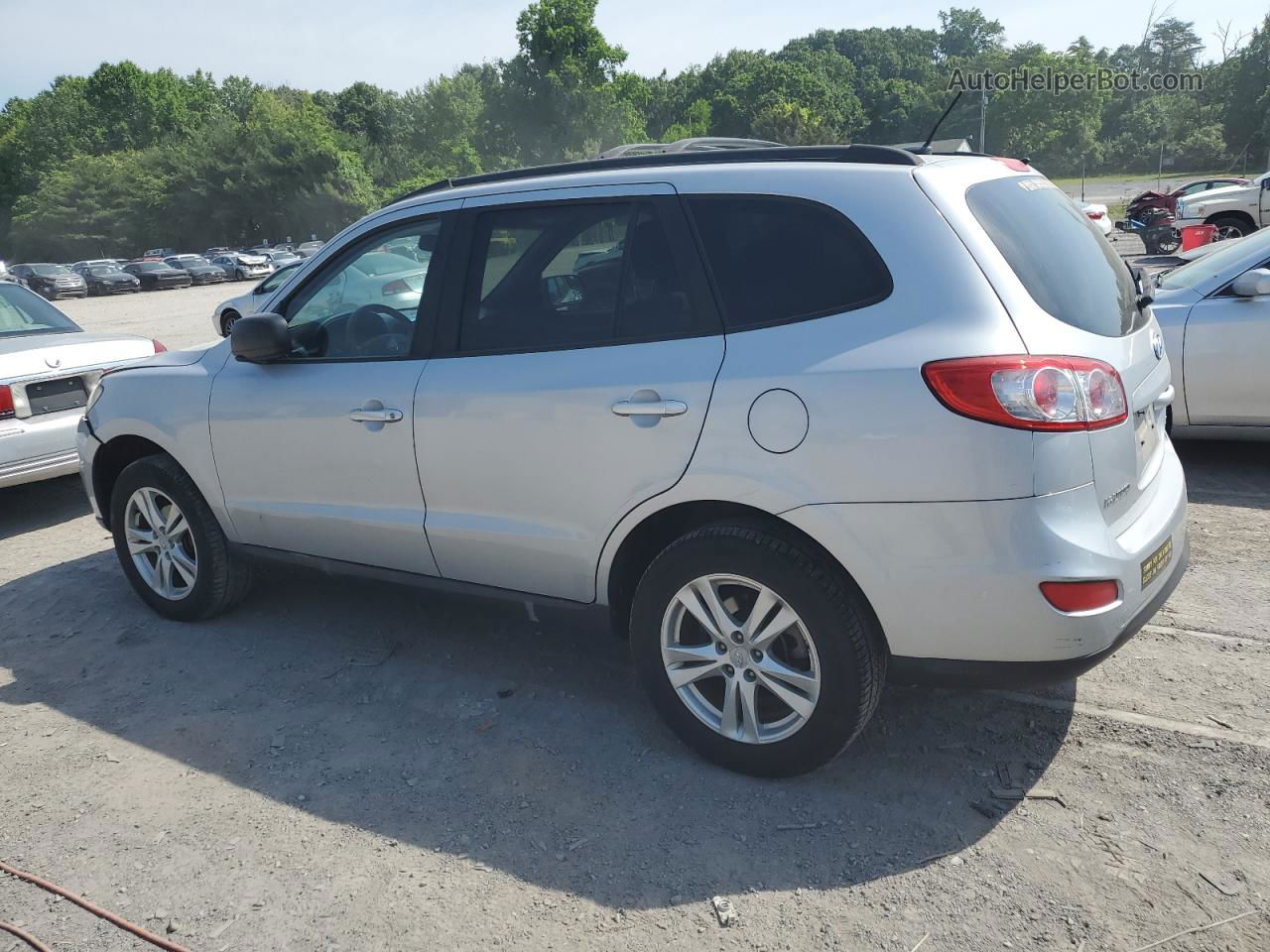 2010 Hyundai Santa Fe Gls Silver vin: 5NMSG3AB0AH402639