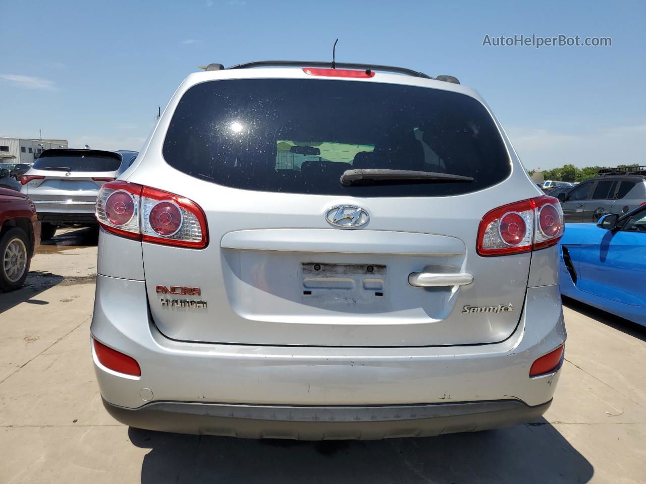 2010 Hyundai Santa Fe Gls Silver vin: 5NMSG3AB4AH347418