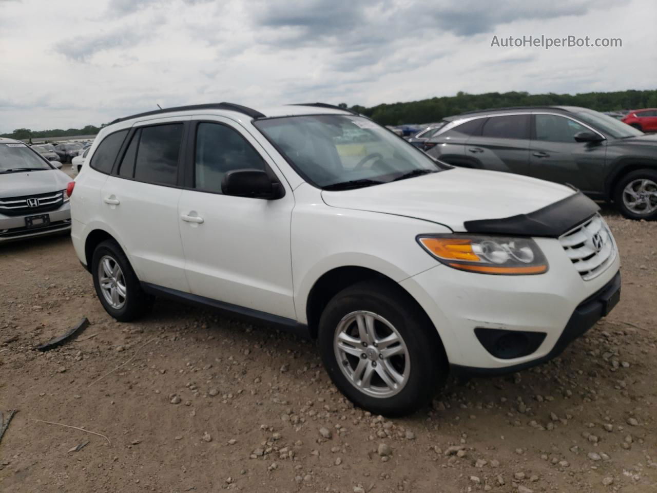2010 Hyundai Santa Fe Gls Белый vin: 5NMSG3AB4AH358659