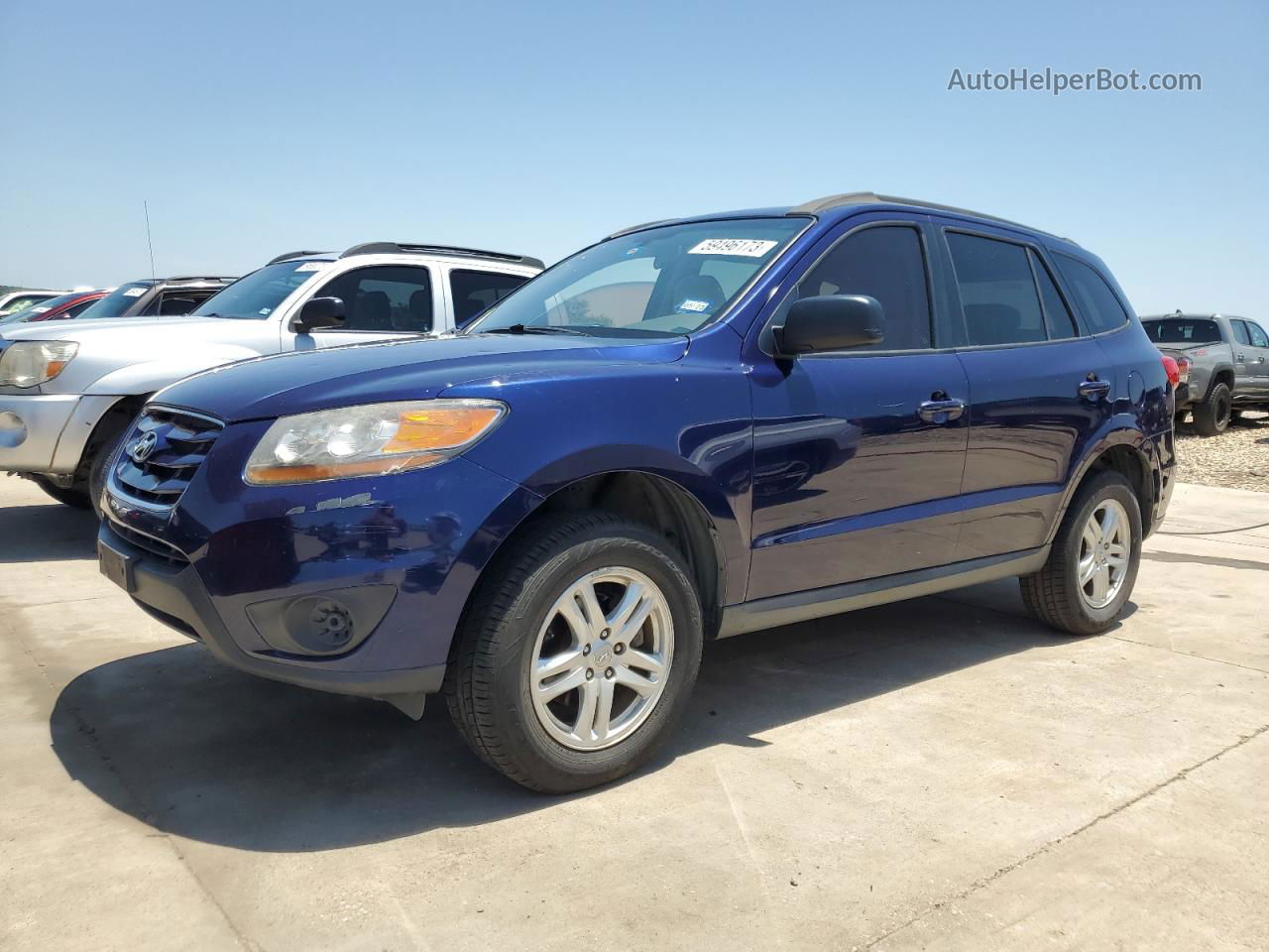 2010 Hyundai Santa Fe Gls Синий vin: 5NMSG3AB5AH379908