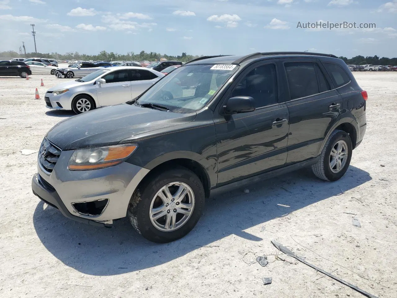 2010 Hyundai Santa Fe Gls Серый vin: 5NMSG3AB5AH389709