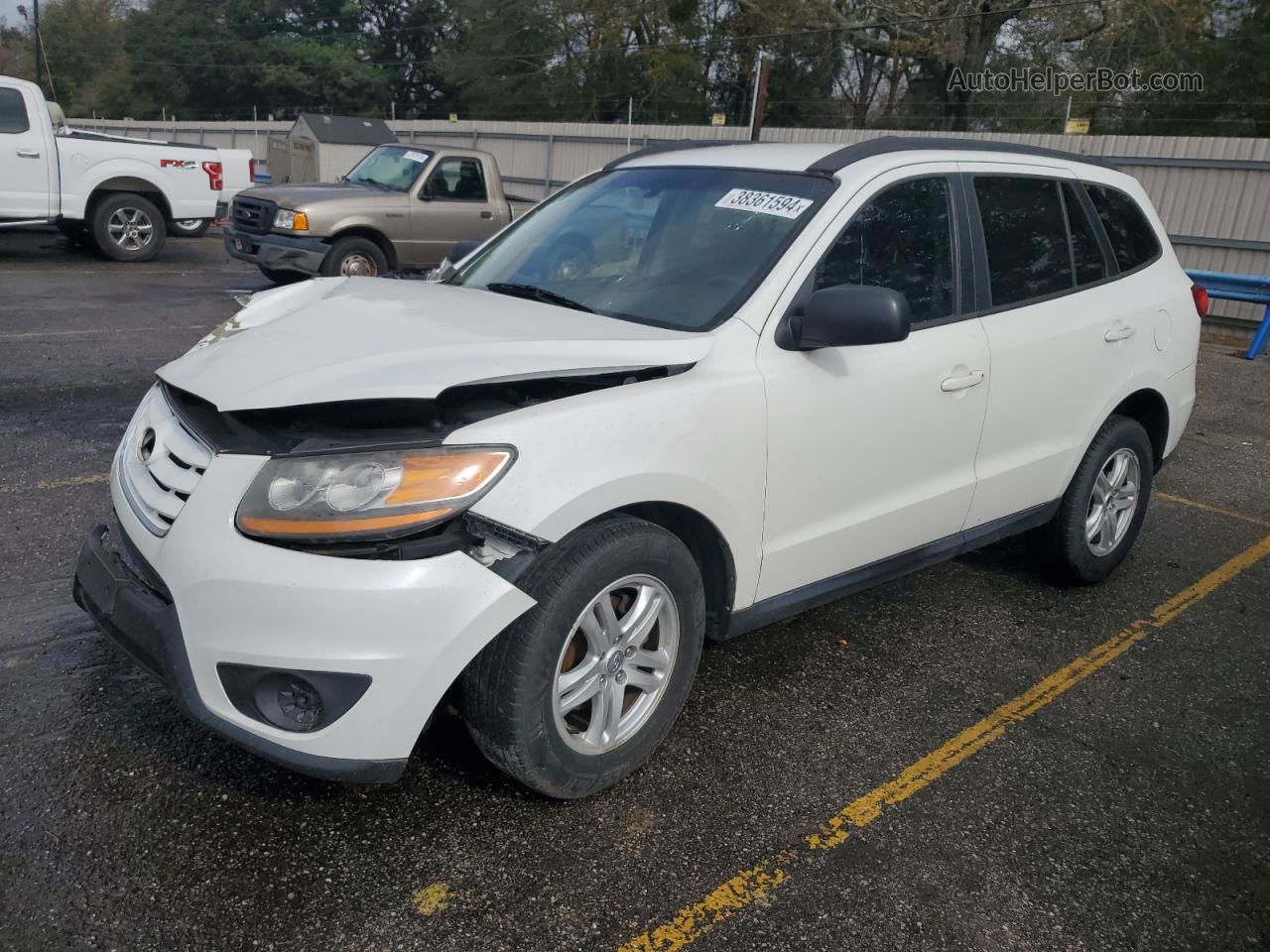 2010 Hyundai Santa Fe Gls Белый vin: 5NMSG3AB6AH380050