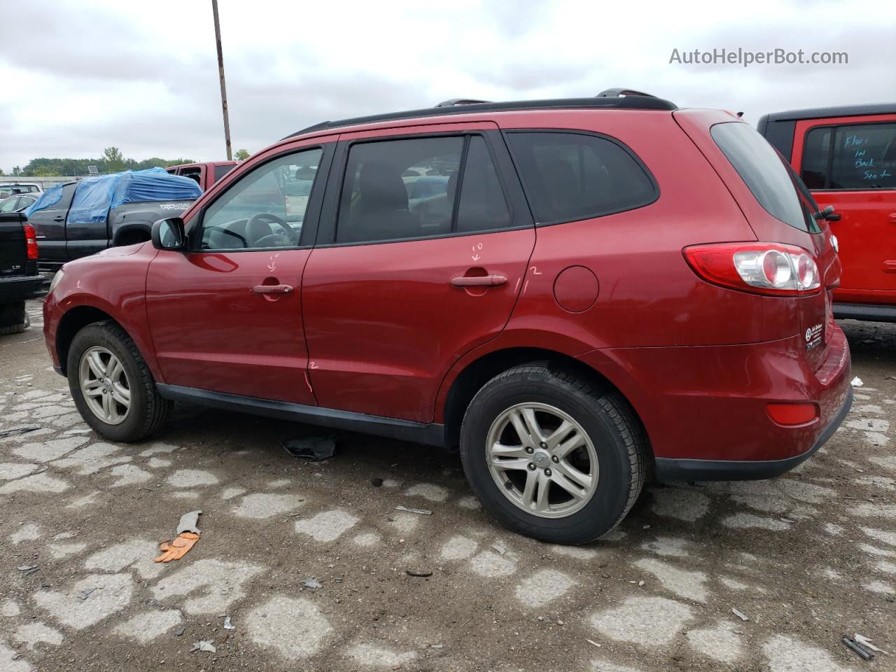 2010 Hyundai Santa Fe Gls Бордовый vin: 5NMSG3AB8AH383516