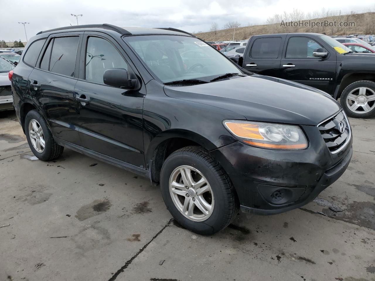 2010 Hyundai Santa Fe Gls Black vin: 5NMSG3AB8AH388845