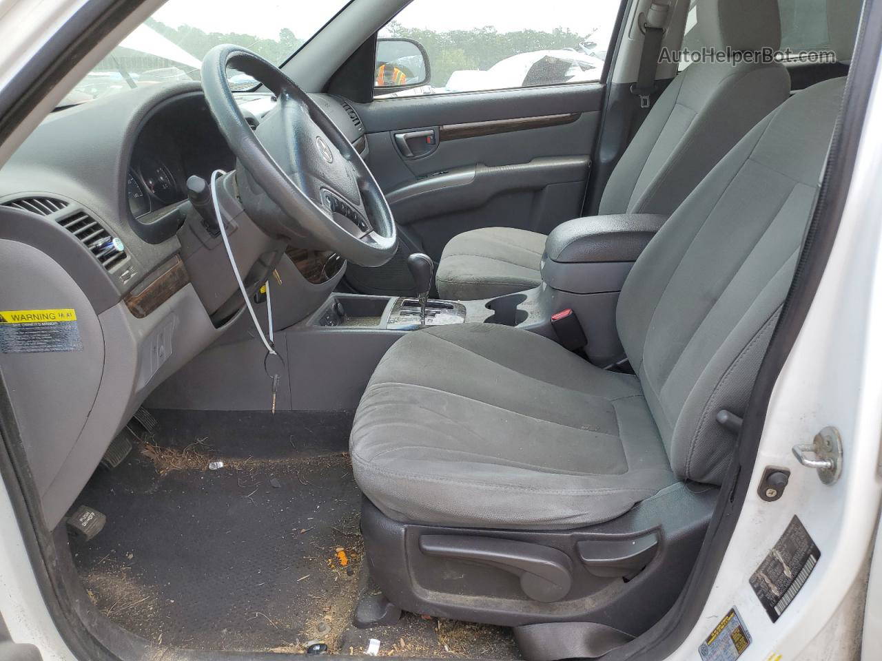 2010 Hyundai Santa Fe Gls White vin: 5NMSG3AB8AH390725