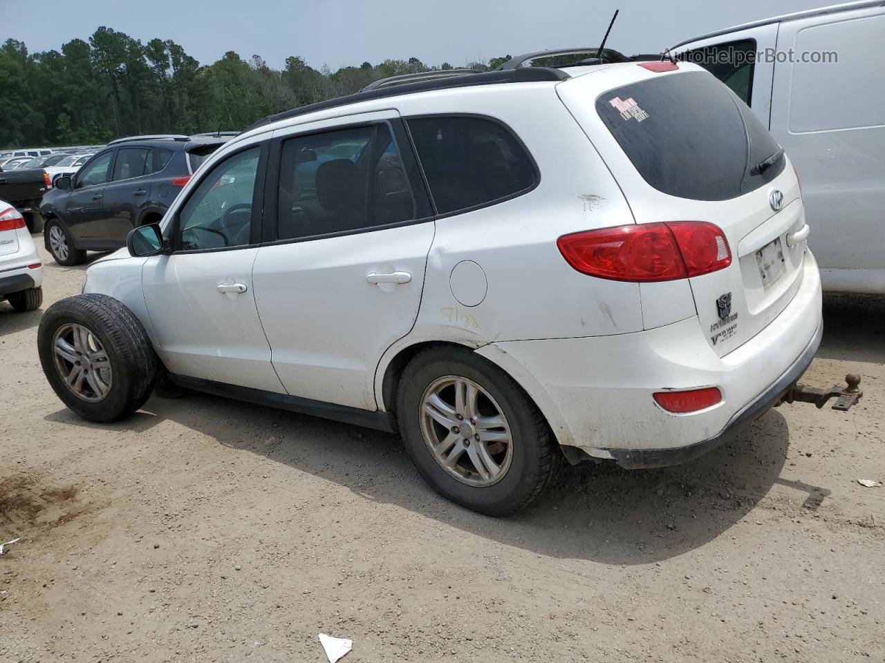 2010 Hyundai Santa Fe Gls White vin: 5NMSG3AB8AH390725