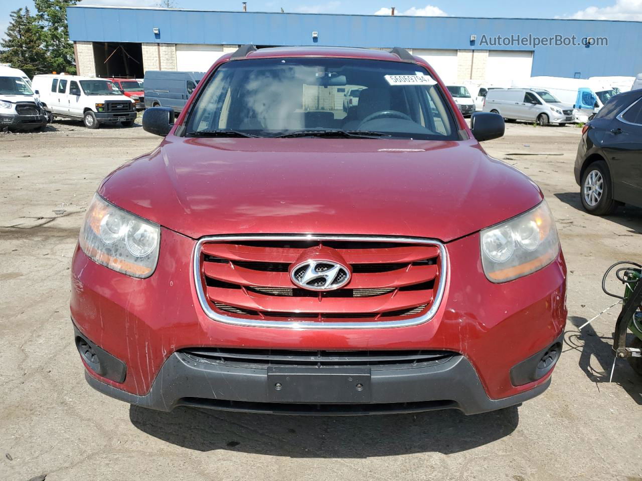 2010 Hyundai Santa Fe Gls Red vin: 5NMSG3AB8AH391227