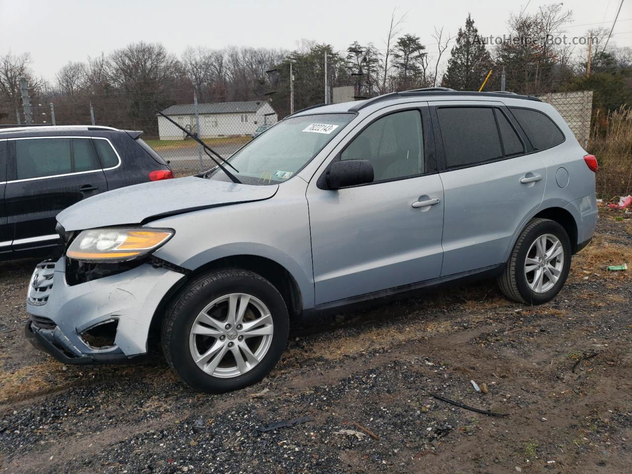 2010 Hyundai Santa Fe Gls Синий vin: 5NMSG3AB8AH400833