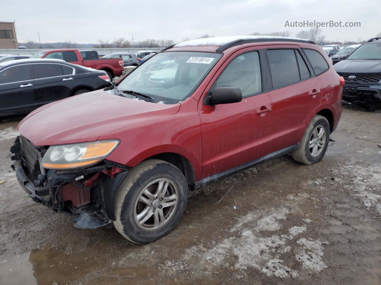 2010 Hyundai Santa Fe Gls Красный vin: 5NMSG3ABXAH361677