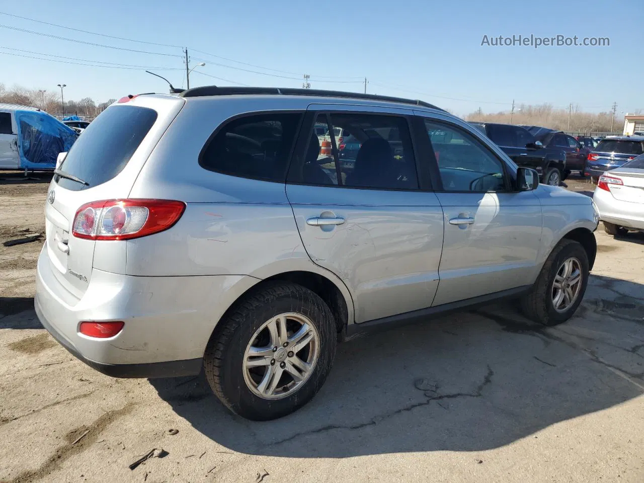 2010 Hyundai Santa Fe Gls Серебряный vin: 5NMSG3ABXAH383341