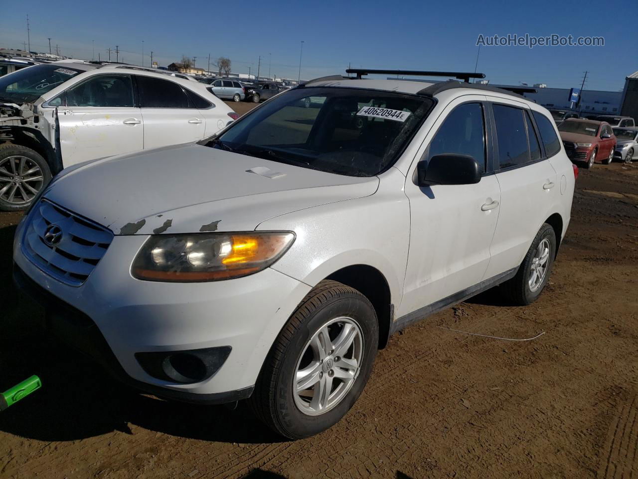 2010 Hyundai Santa Fe Gls Белый vin: 5NMSG3ABXAH407461