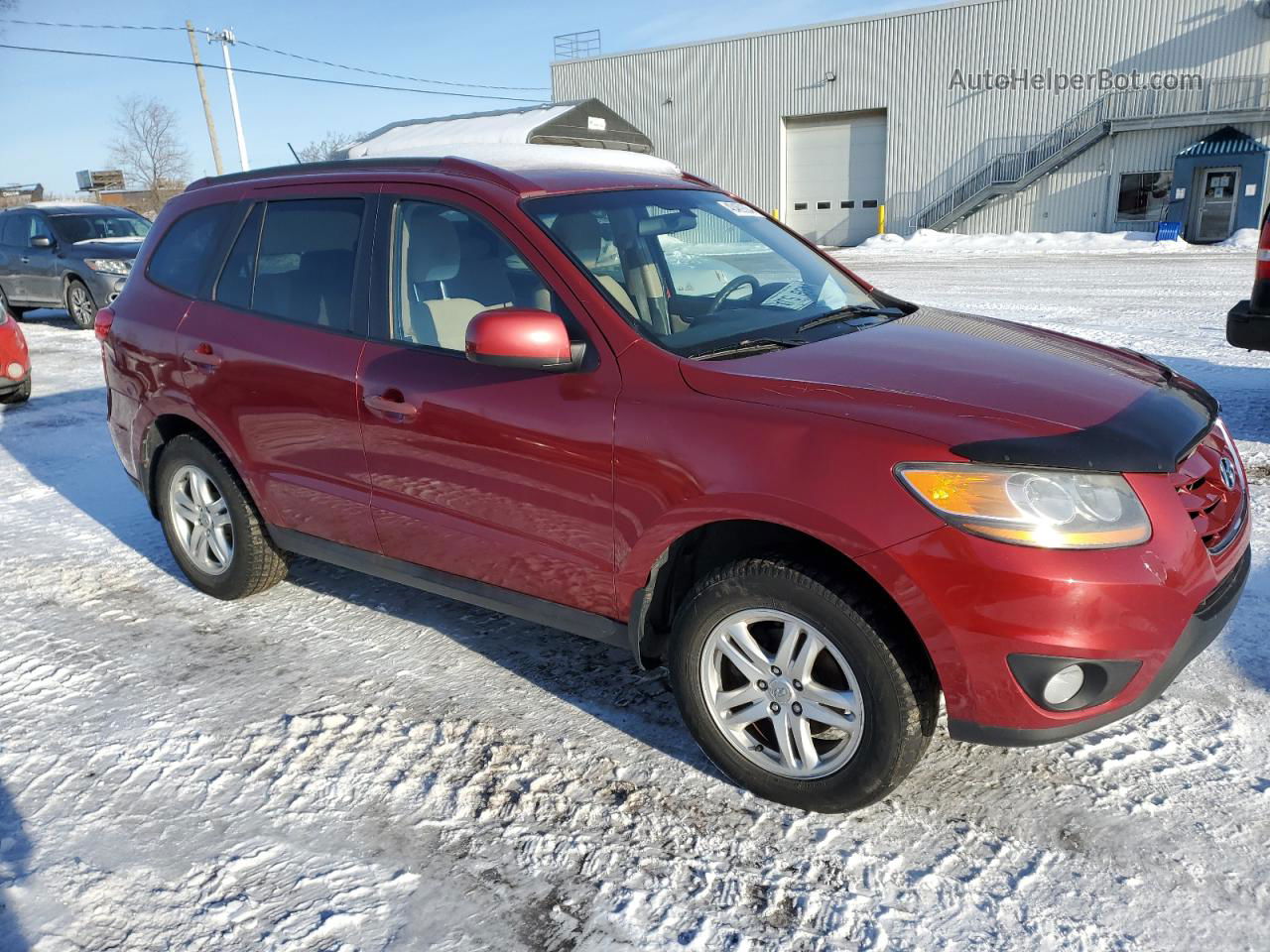 2010 Hyundai Santa Fe Gls Burgundy vin: 5NMSG4AG9AH409459