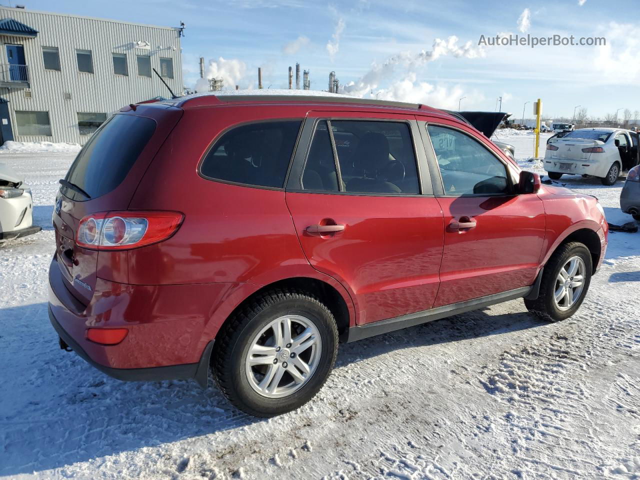 2010 Hyundai Santa Fe Gls Burgundy vin: 5NMSG4AG9AH409459