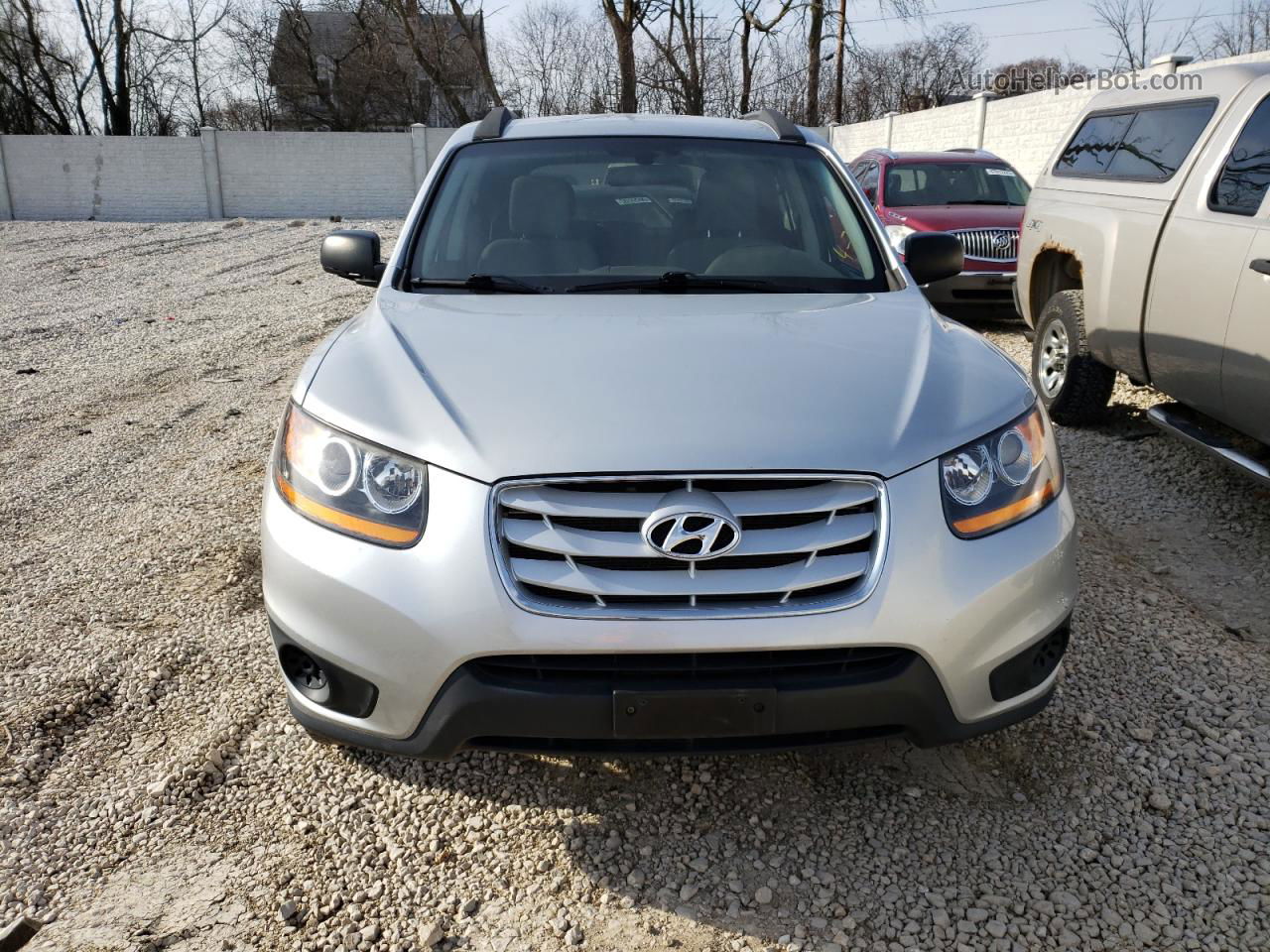 2010 Hyundai Santa Fe Gls Silver vin: 5NMSGDAB2AH348721