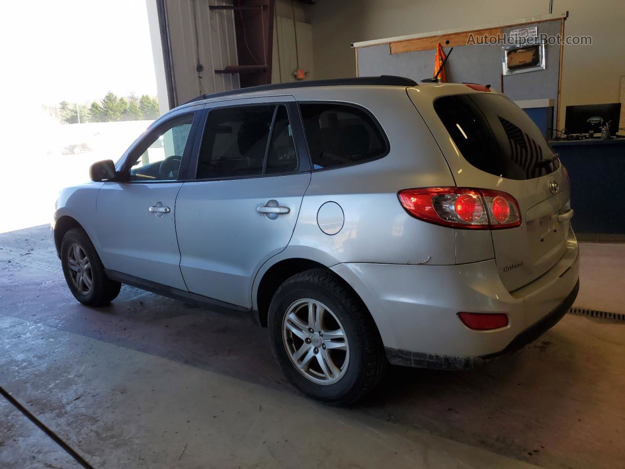 2010 Hyundai Santa Fe Gls Silver vin: 5NMSGDAB4AH345691