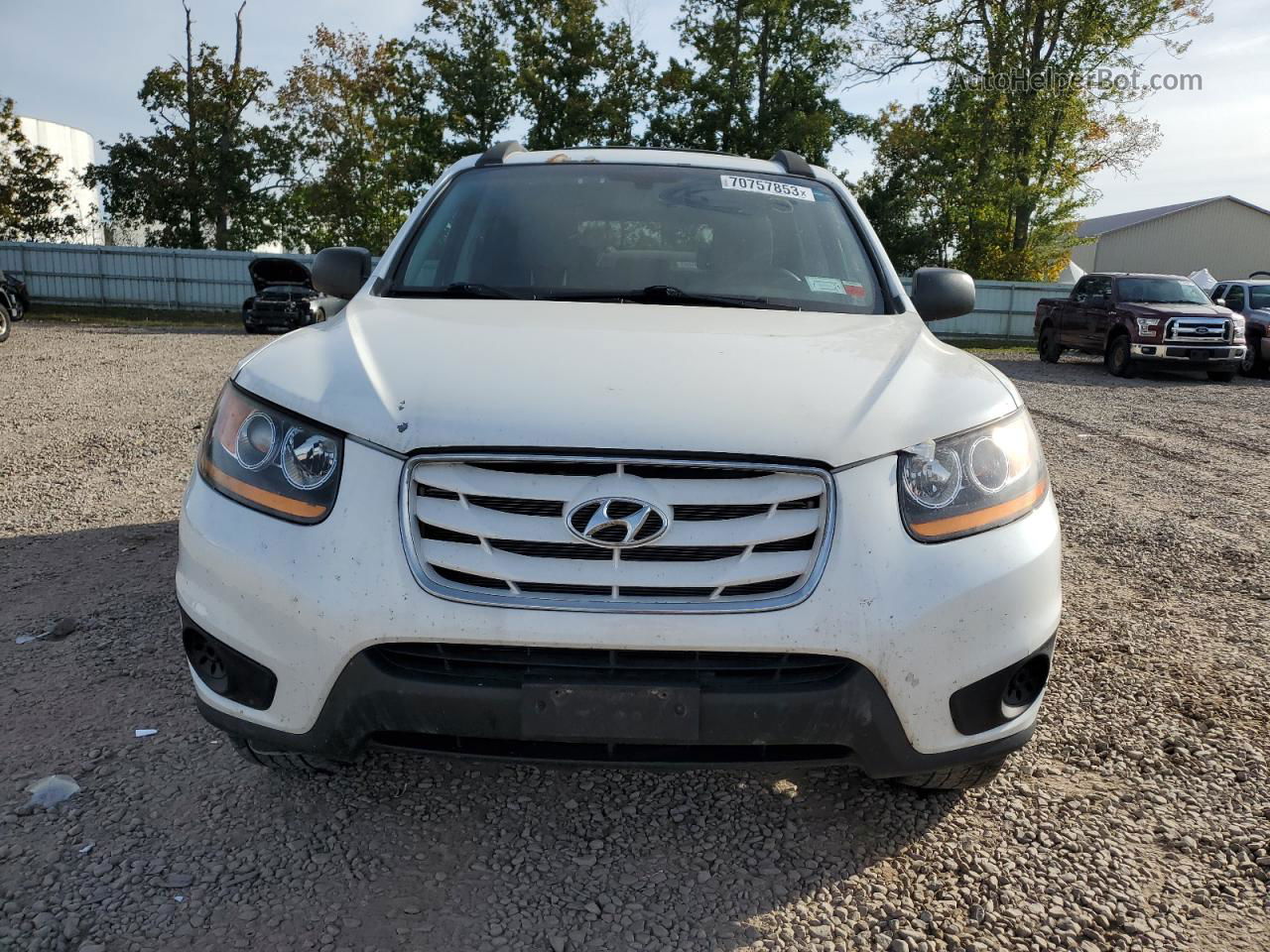 2010 Hyundai Santa Fe Gls Белый vin: 5NMSGDAB5AH372379