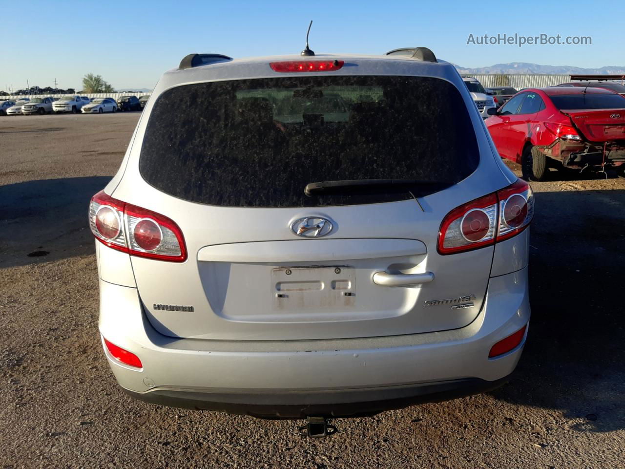 2010 Hyundai Santa Fe Gls Silver vin: 5NMSGDAB5AH407678