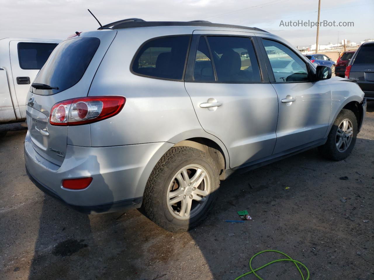 2010 Hyundai Santa Fe Gls Silver vin: 5NMSGDAB6AH351752