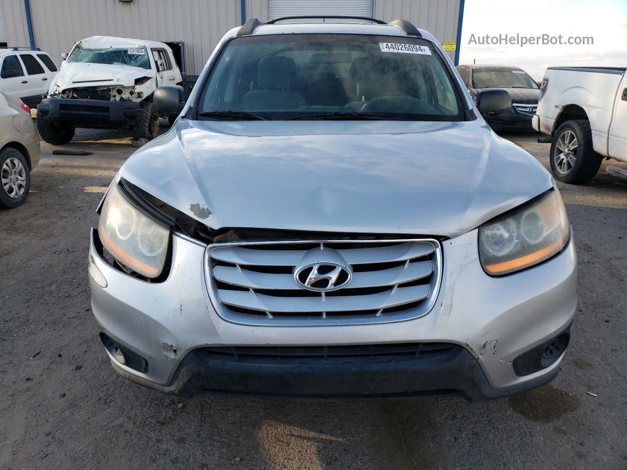 2010 Hyundai Santa Fe Gls Silver vin: 5NMSGDAB6AH351752