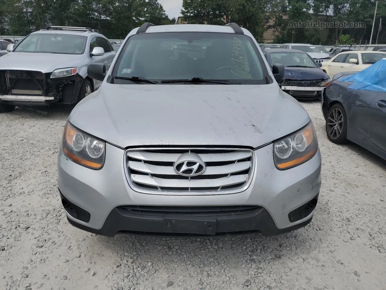 2010 Hyundai Santa Fe Gls Silver vin: 5NMSGDAB6AH361715