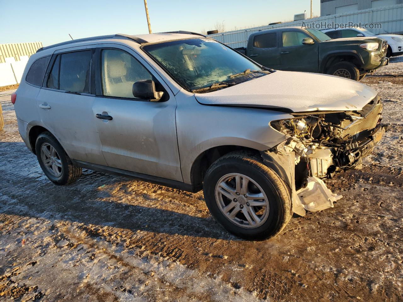 2010 Hyundai Santa Fe Gls Silver vin: 5NMSGDAB6AH364047