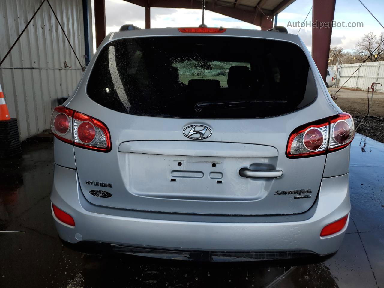 2010 Hyundai Santa Fe Gls Silver vin: 5NMSGDAB6AH367756