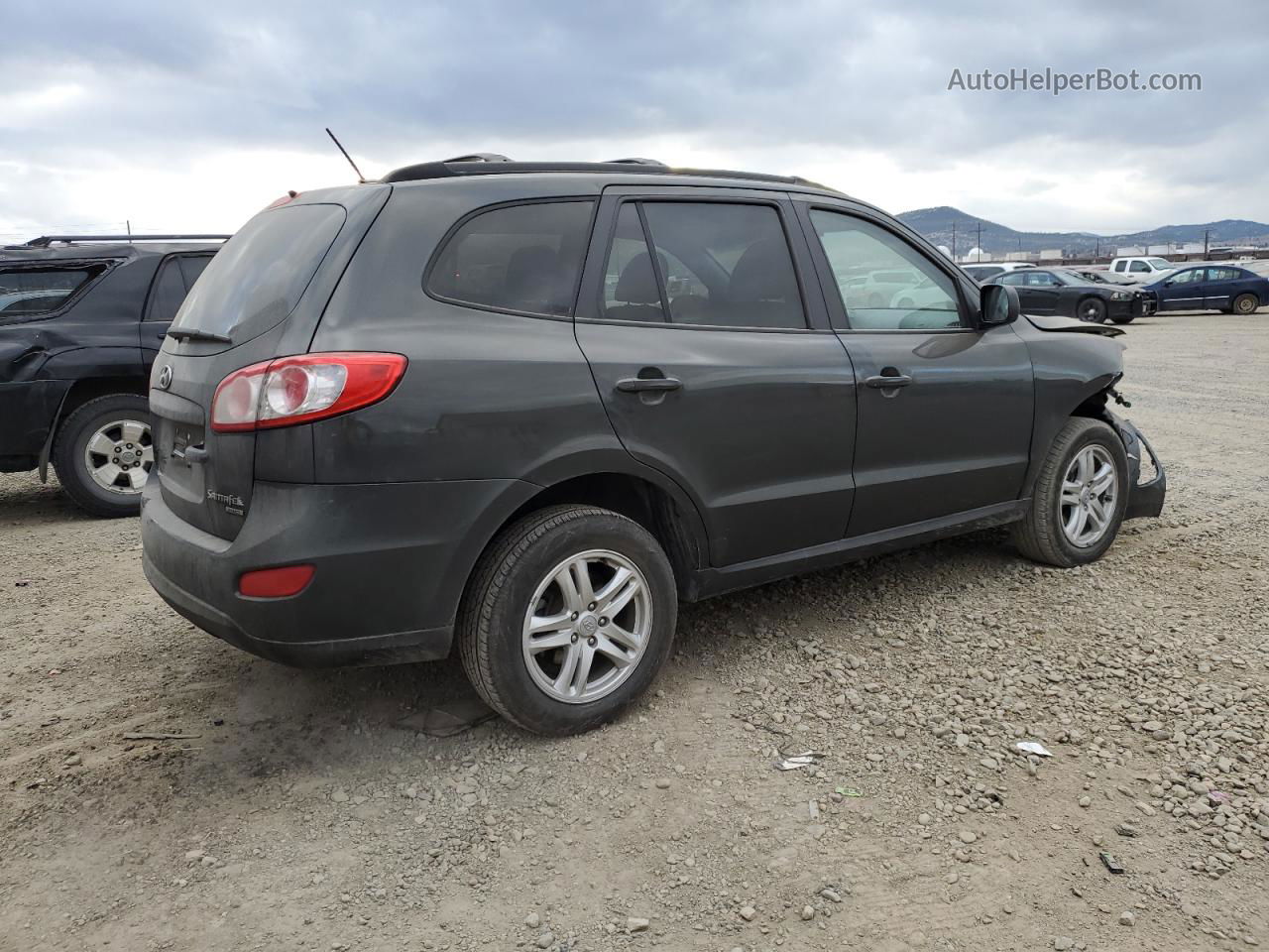 2010 Hyundai Santa Fe Gls Черный vin: 5NMSGDAB7AH351629