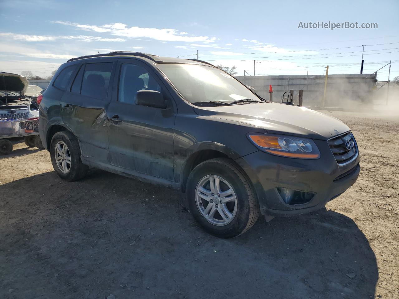 2010 Hyundai Santa Fe Gls Black vin: 5NMSGDAB7AH366101