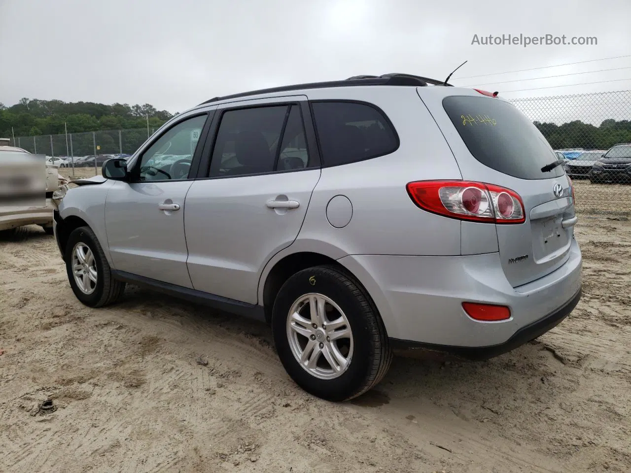 2010 Hyundai Santa Fe Gls Silver vin: 5NMSGDAB9AH334198