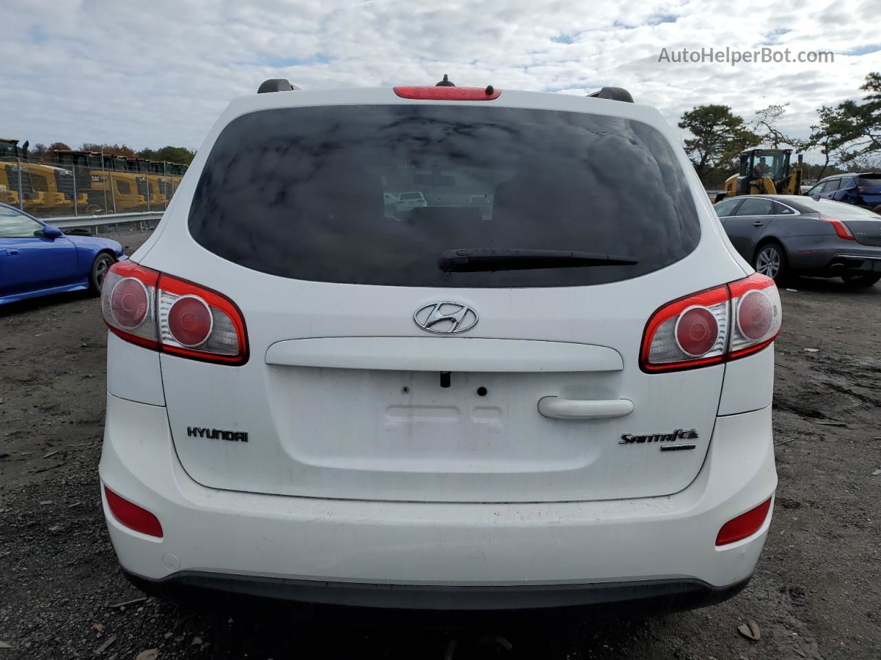 2010 Hyundai Santa Fe Gls White vin: 5NMSGDAB9AH351633